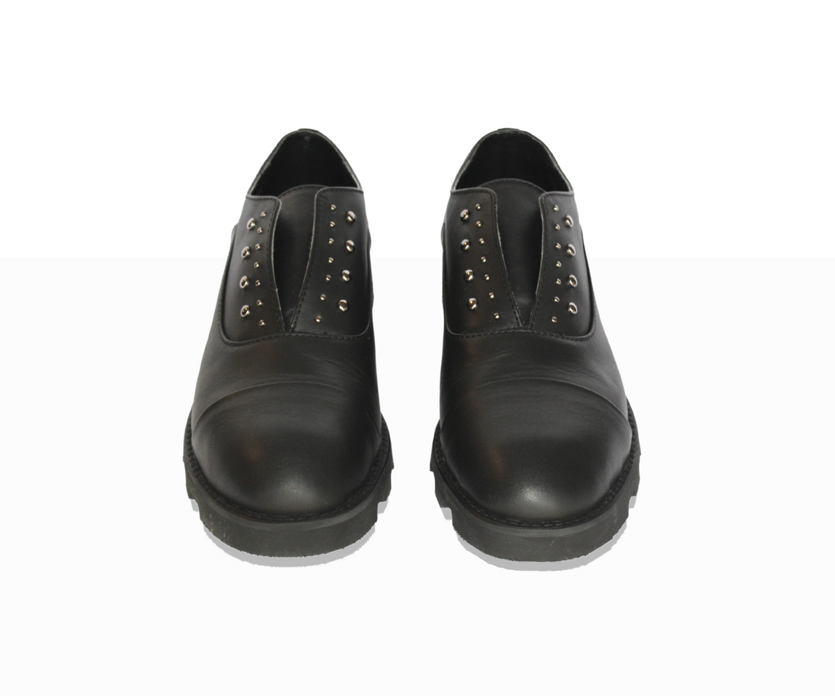 Steel cheap toe oxfords