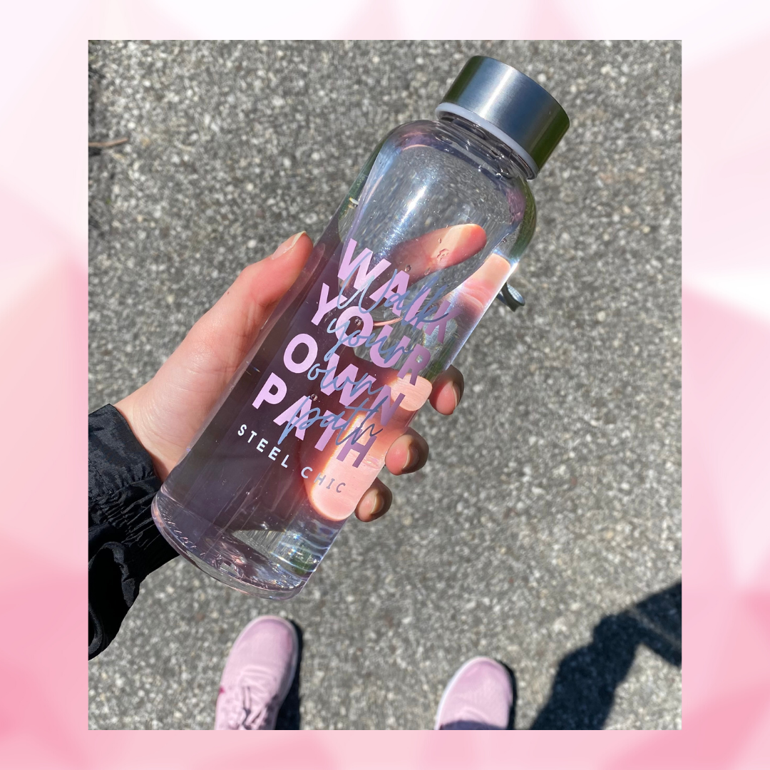 Reusable Water Bottle-Walk Your Own Path – Steel Chic Shoes